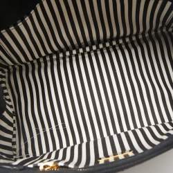 Prada Black Canvas Logo Small Canapa Tote