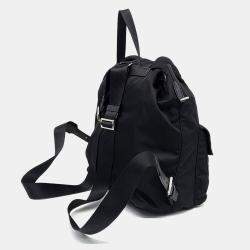 Prada Black Nylon Prada Black Re-Nylon Two Pocket Backpack