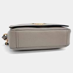 Prada Beige Leather Vitello Phoenix Crossbody Bag