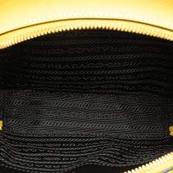 Prada Yellow Saffiano Lux Odette Satchel