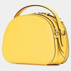 Prada Yellow Saffiano Lux Odette Satchel