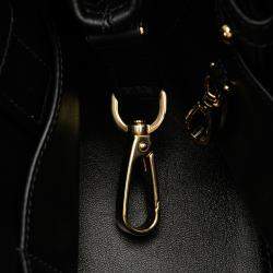 Prada Black Small Quilted Lambskin Satchel