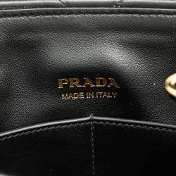 Prada Black Small Quilted Lambskin Satchel