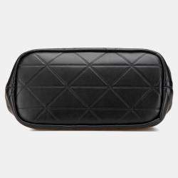Prada Black Small Quilted Lambskin Satchel