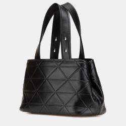 Prada Black Small Quilted Lambskin Satchel