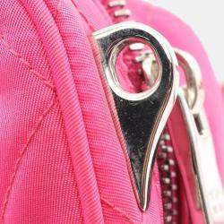 Prada Pink Impuntu Tessuto Camera Bag