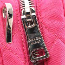 Prada Pink Impuntu Tessuto Camera Bag