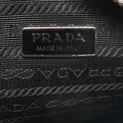Prada White Saffiano Lux Leather Phone Crossbody Bag