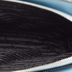 Prada Light Blue Brushed Leather Mini Re-edition 1995 Tote