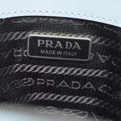 Prada Light Blue Brushed Leather Mini Re-edition 1995 Tote