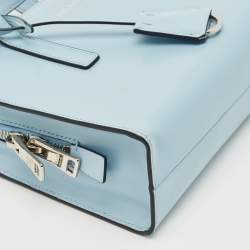 Prada Light Blue Brushed Leather Mini Re-edition 1995 Tote