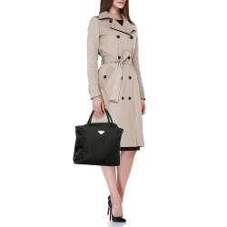 Prada Black Tessuto City Zip Tote