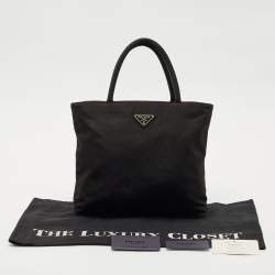 Prada Black Tessuto City Zip Tote