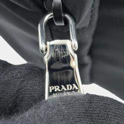 Prada Re-Nylon Triangle Logo Pet Bag Black Nylon