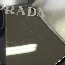 Prada Re-Nylon Triangle Logo Pet Bag Black Nylon