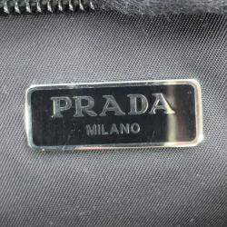 Prada Re-Nylon Triangle Logo Pet Bag Black Nylon