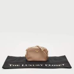 Prada Old Rose Saffiano Leather Mini Camera Crossbody Bag