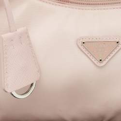 Pre Owned Prada Light Pink Nylon Re-Edition 2000 Shoulder Bag