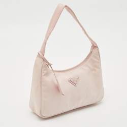 Pre Owned Prada Light Pink Nylon Re-Edition 2000 Shoulder Bag