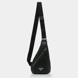 Prada Black Cross Leather Bag