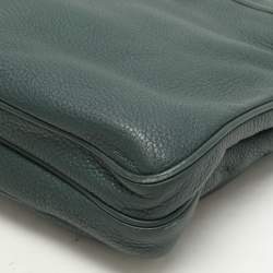 Prada Green Vitello Daino Leather Messenger Bag