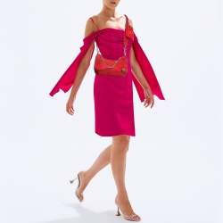 Prada Red Nylon and Saffiano Leather Re-Edition 2005 Bag