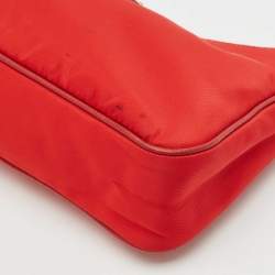 Prada Red Nylon and Saffiano Leather Re-Edition 2005 Bag
