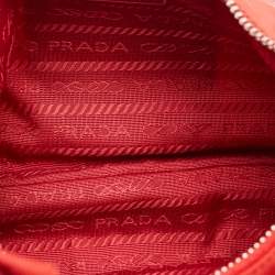 Prada Red Nylon and Saffiano Leather Re-Edition 2005 Bag