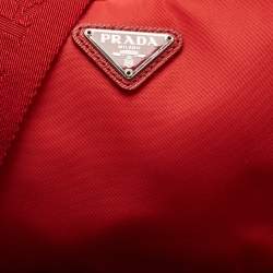 Prada Red Nylon and Saffiano Leather Re-Edition 2005 Bag