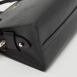 Prada Black Saffiano Cuir and City Leather Kristen Tote