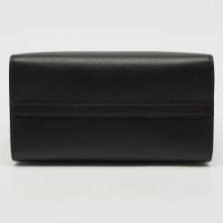 Prada Black Saffiano Cuir and City Leather Kristen Tote