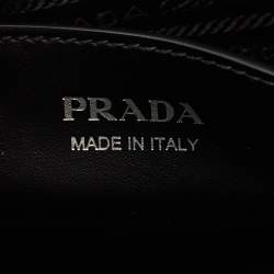 Prada Black Saffiano Cuir and City Leather Kristen Tote