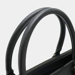 Prada Galleria Saffiano Lux Black Leather Handbag Tote Shoulder Bag