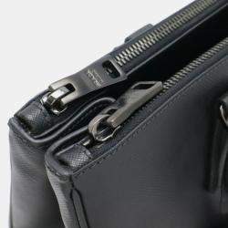 Prada Galleria Saffiano Lux Black Leather Handbag Tote Shoulder Bag