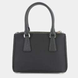 Prada Galleria Mini Saffiano Lux Crystal Double Zip Satchel Bag