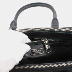 Prada Galleria Mini Saffiano Lux Crystal Double Zip Satchel Bag
