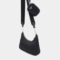 Prada Shoulder Bag Re-Edition 2005 Black Nylon