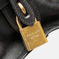 Prada Grey Saffiano and City Calf Esplanade Bag