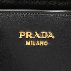 Prada Grey Saffiano and City Calf Esplanade Bag