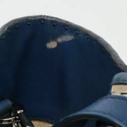 Prada Blue City Calf Leather Twin Pocket Tote