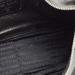 Prada Black Vitello Leather Shoulder Bag