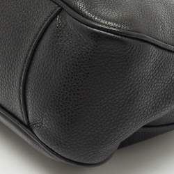 Prada Black Vitello Leather Shoulder Bag