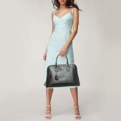 Prada Black Saffiano Leather Large Promenade Satchel