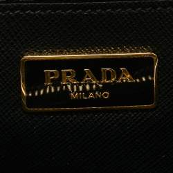 Prada Black Saffiano Leather Large Promenade Satchel