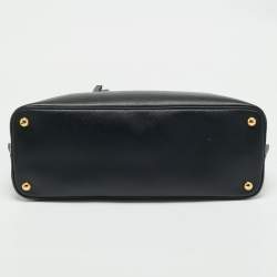 Prada Black Saffiano Leather Large Promenade Satchel