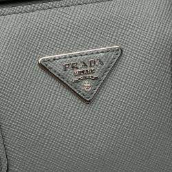 Prada Saffiano Cuir Turnlock Twin Satchel