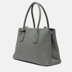 Prada Saffiano Cuir Turnlock Twin Satchel