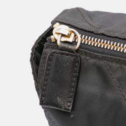 Prada Black Medium Tessuto Impuntu Tote