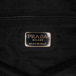 Prada Black Medium Tessuto Impuntu Tote