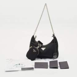 Prada Black Nylon Re-Edition 2005 Shoulder Bag